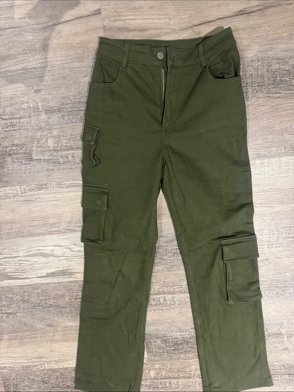 Altar'd State Olive Green Cargo Jeans for Women